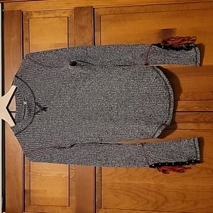 Free People mountaineer cuff thermal gray red lace up size medium